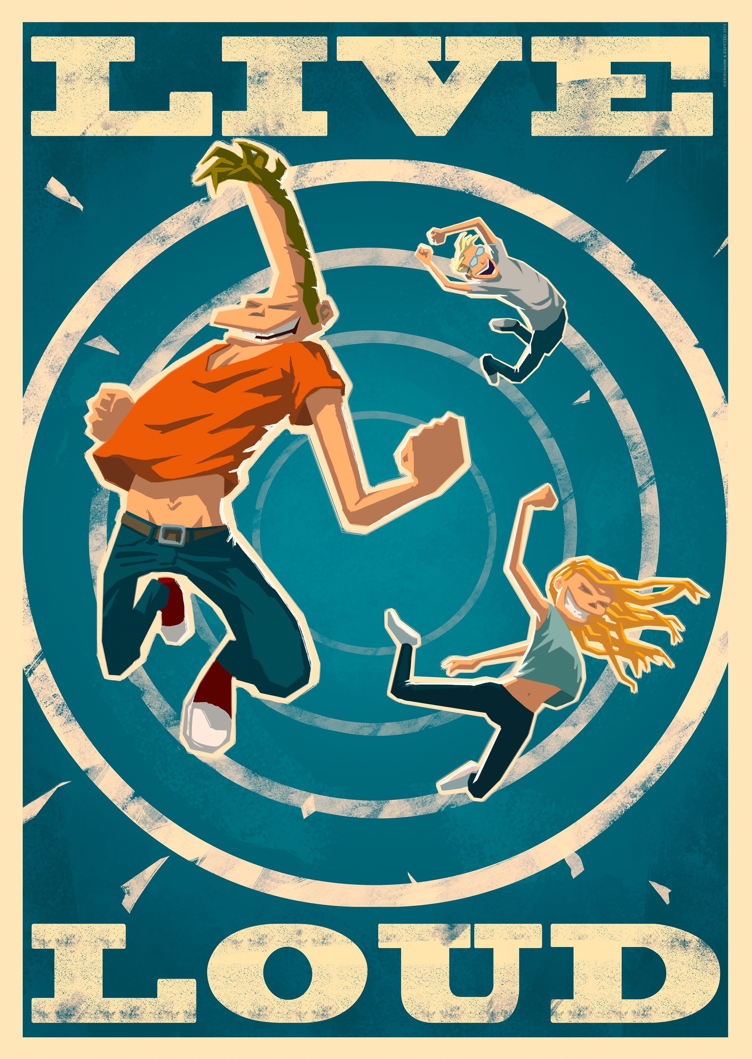 Live Loud Poster Poster 59,4cm x 84cm