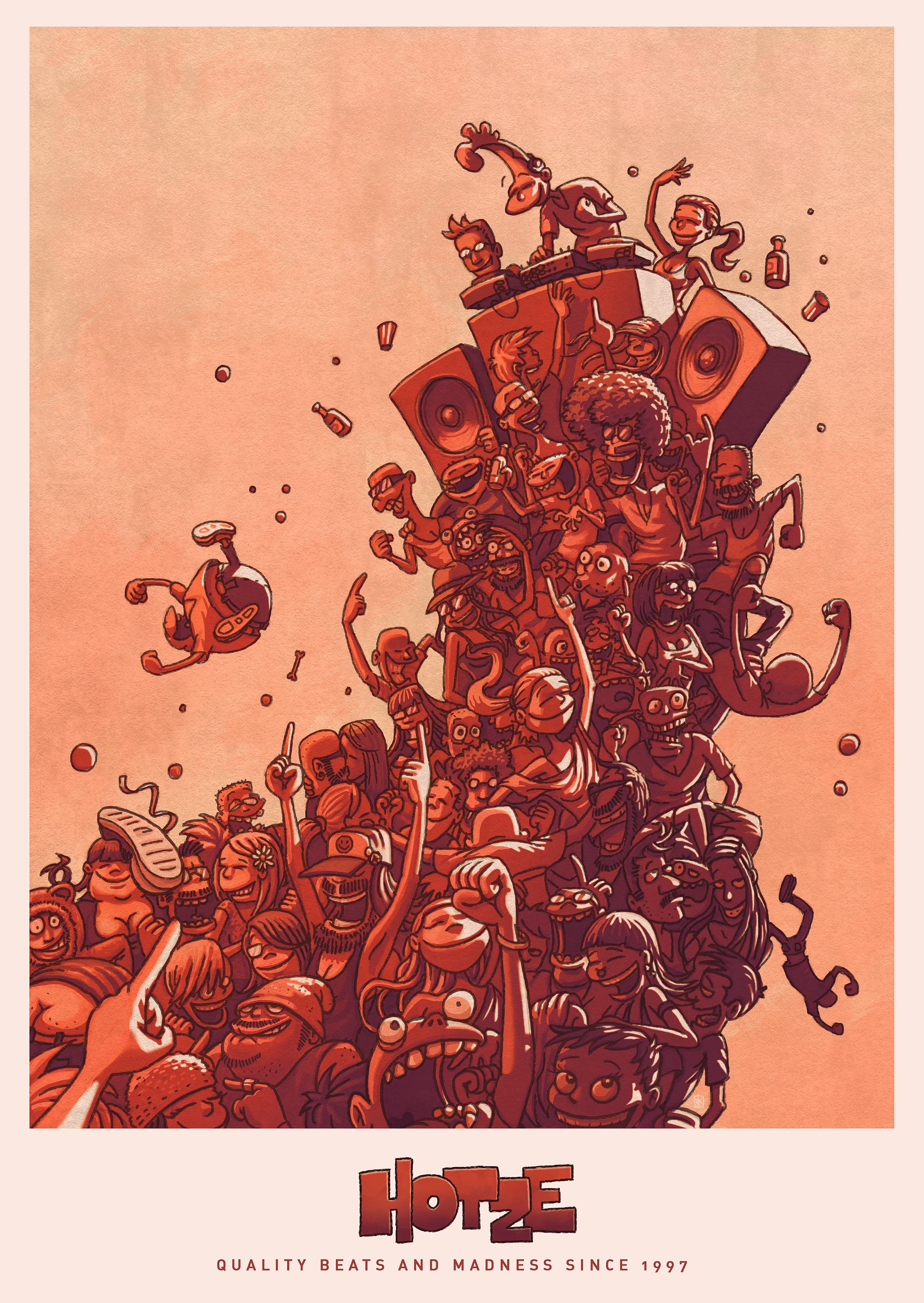 Quality Beats & Madness Poster Poster 42cm x 59,4cm
