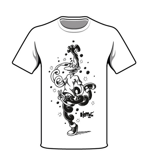 The Party Inside! s/w T-Shirt weiß