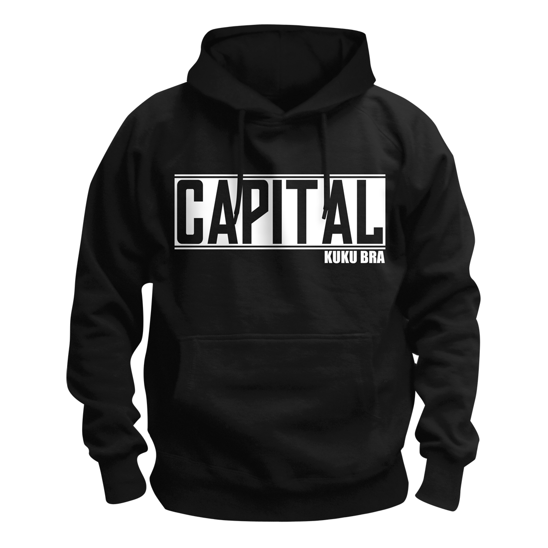 Logo Kapuzenpullover schwarz