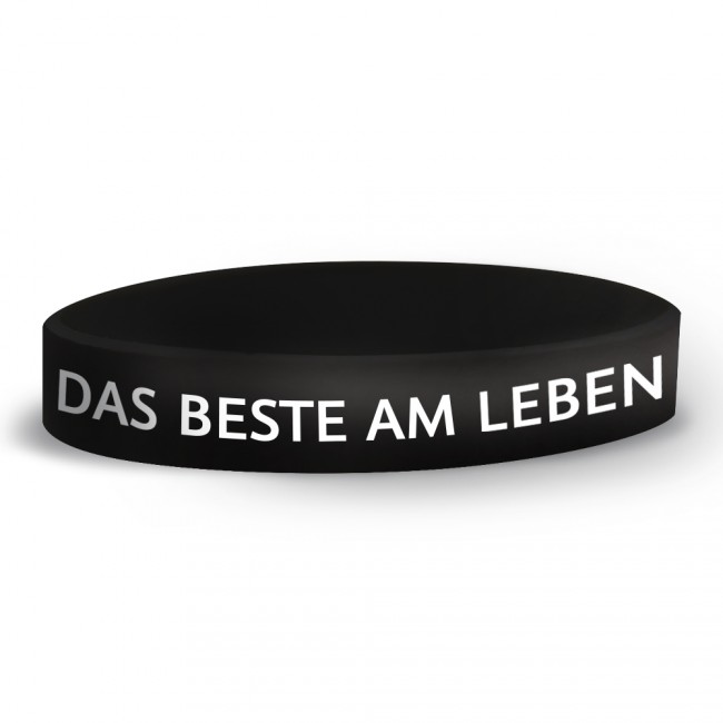Das Beste am Leben Silikonarmband