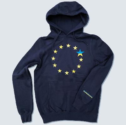 Weiter Weiter EUKRAINE CHARITY Hoodie Dark Navy