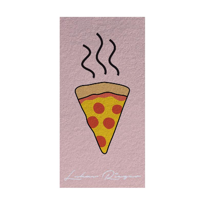 Pizza Badetuch Rosa