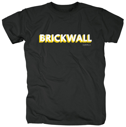 Brickwall Men T-Shirt T-Shirt Schwarz