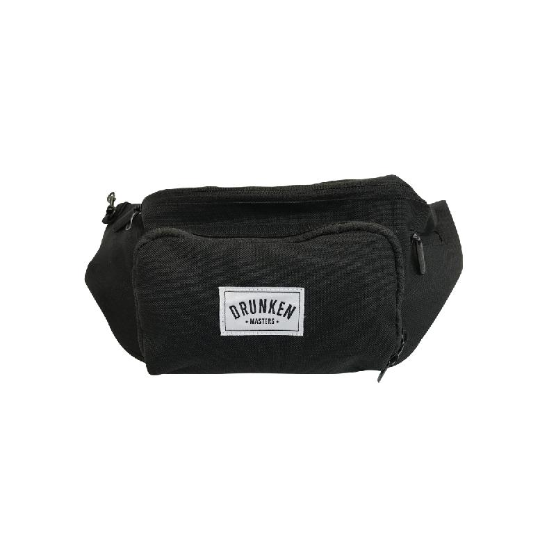 Hip Bag mit Weblogo Tasche Schwarz