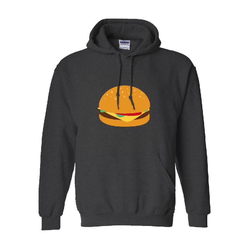 Burger Hoodie Grau