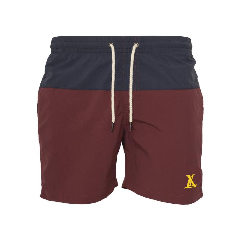 Logo Badeshorts Badeshorts Navy Burgund