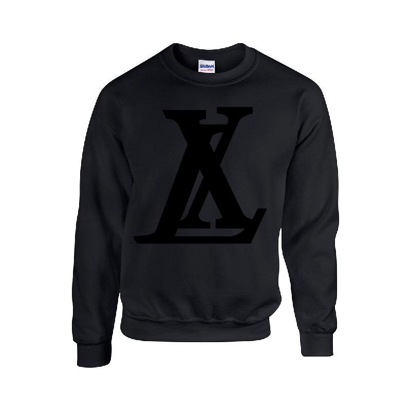 Logo Sweater Black on Black Sweater Schwarz