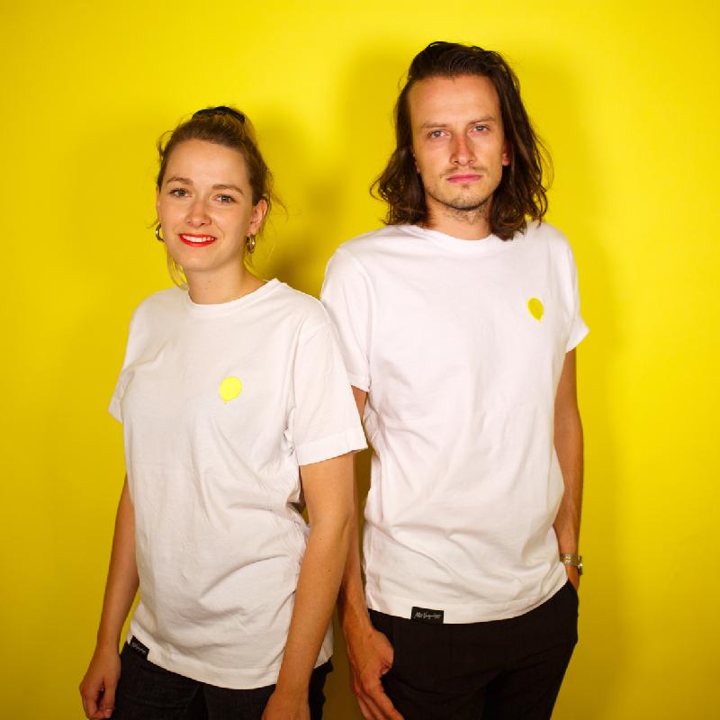 Mit Vergnügen Ballon T-Shirt Weiss