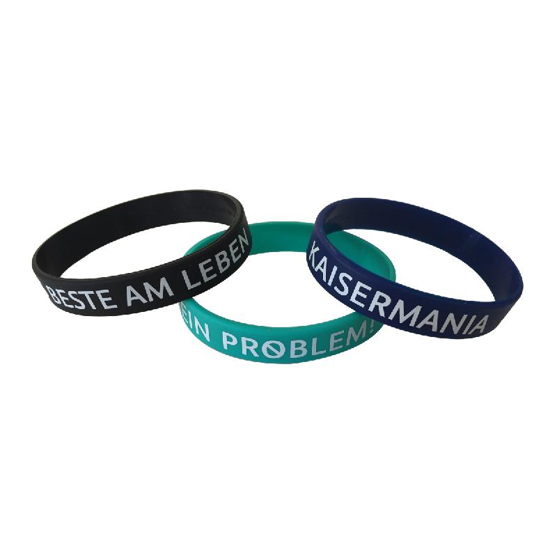 3er Silikonarmband Wristband