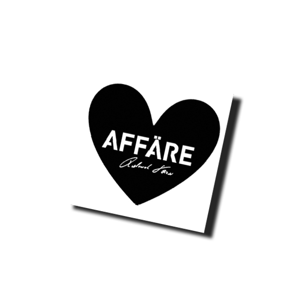 Affäre Aufkleber white