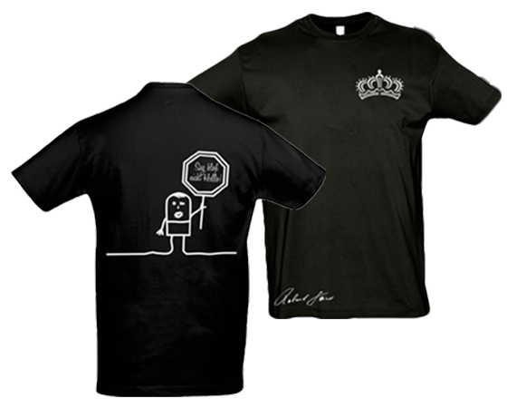 Hello T-Shirt schwarz