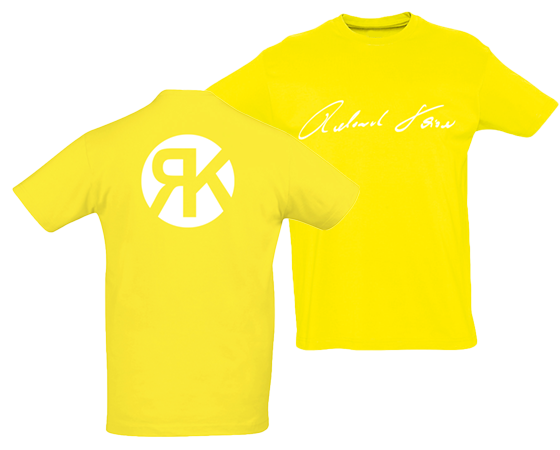 Signatur T-Shirt Gelb