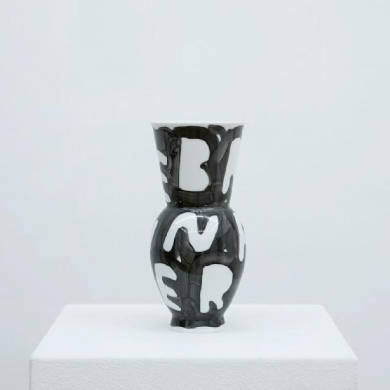 Broken Flowers - porcelain vase Vase
