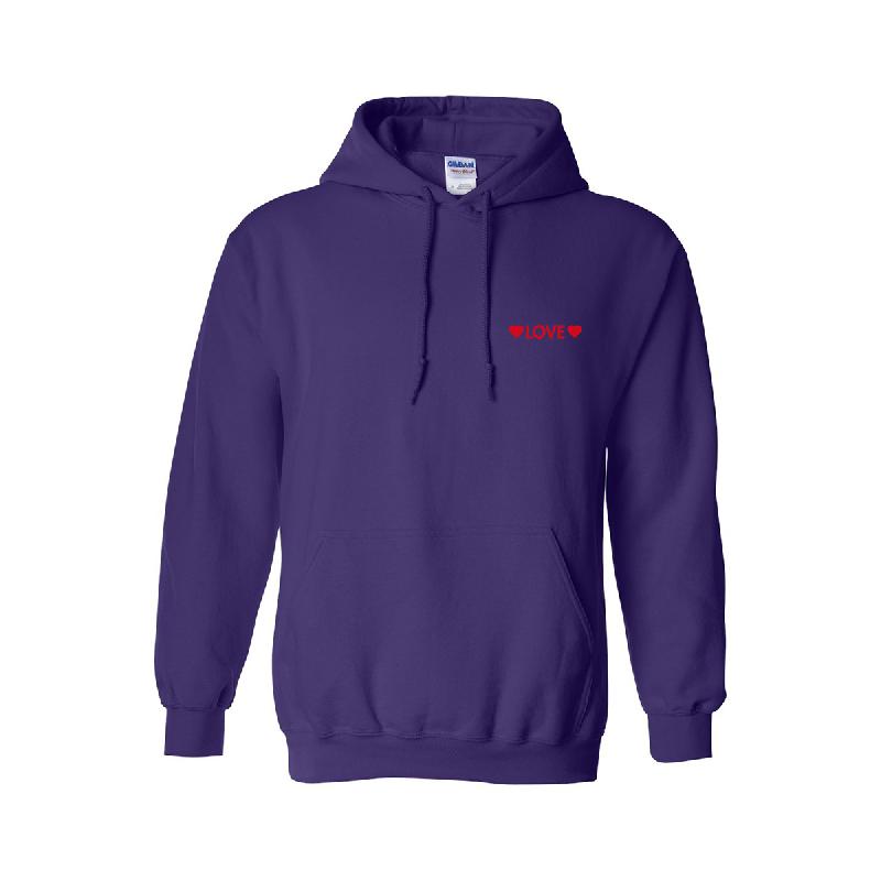 Love Hoodie Hoodie Purple