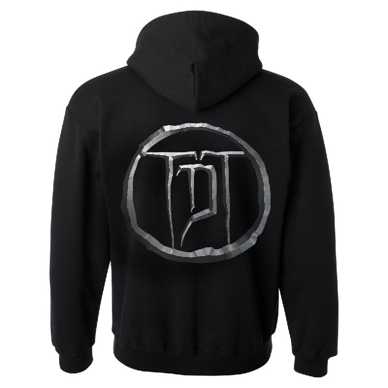 HOODIE MIT GRAUEM WAPPEN Hoodie schwarz
