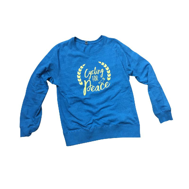 Cycling For Peace Sweater Sweater Blau